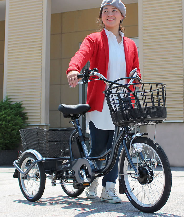 人気 3輪自転車・空気入れ不要のノーパンクタイヤ仕様車など